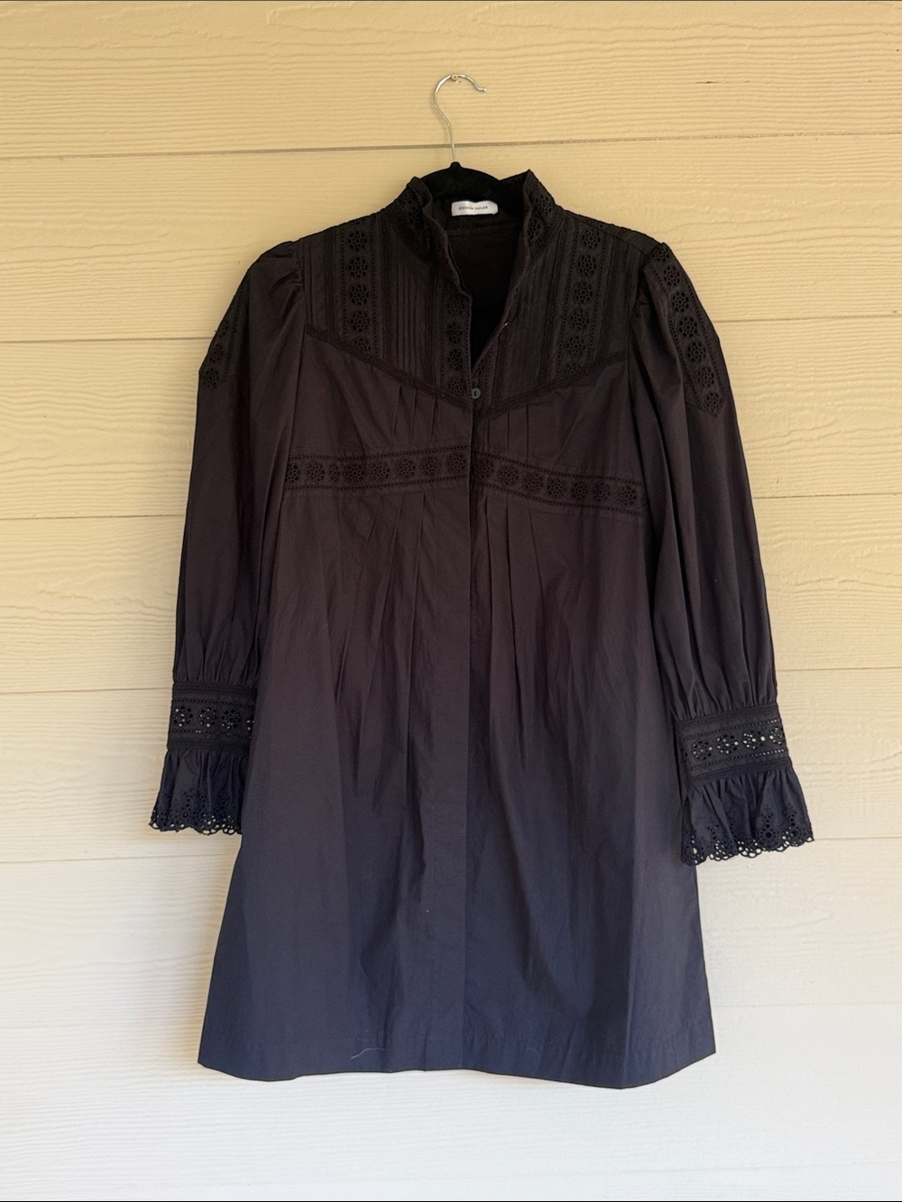 Black Lace-Trim Dress
